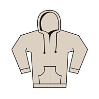 Unisex heavy full-zip hoodie