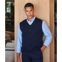 Henbury Sleeveless v-neck jumper