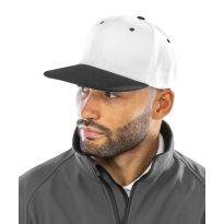 Result Headwear Bronx original flat peak snapback dual colour cap