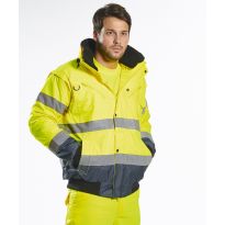 Portwest Hi-vis contrast bomber jacket (C465)
