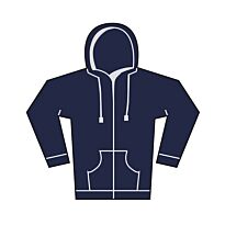 Unisex heavy full-zip hoodie