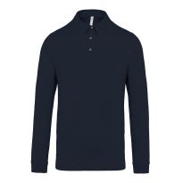 Kariban Jersey knit long sleeve polo shirt