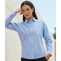 Henbury Women's classic long sleeve Oxford shirt