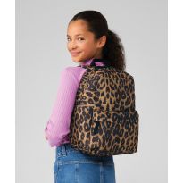 Bagbase Leopard print mini backpack