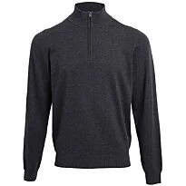 ¼ zip knitted sweater