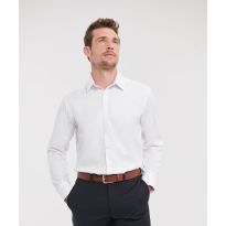Russell Athletic Collection Long sleeve herringbone shirt