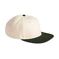 Contrast flat peak 6-panel cap