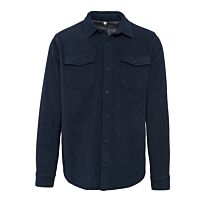 Sherpa-lined fleece overshirt