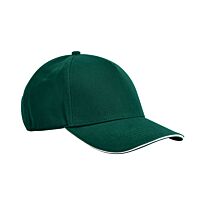 EarthAware classic organic cotton 5-panel cap – sandwich peak