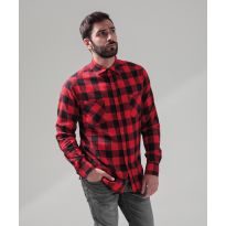 Build Your Brand Checked flannel shirt