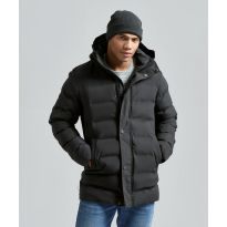 2786 Recycled bonded longline padded jacket
