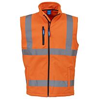 Hi-vis softshell gilet