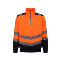 Regatta High Visibility Pro Two Tone 1/4 Zip Sweat Top