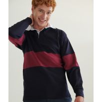 Front Row Panelled rugby shirt