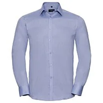 Long sleeve herringbone shirt