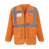 Hi-vis executive long sleeve waistcoat