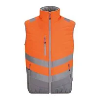 Hi-vis two-tone thermal bodywarmer