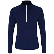 Women's TriDri long sleeve performance ¼ zip