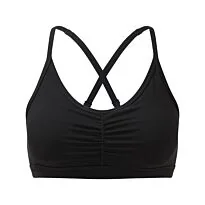 Women's TriDri ruched sports bra