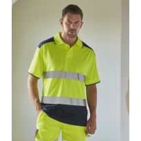 Yoko Hi-vis two-tone polo shirt (HVJ220)