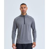 Men's TriDri® long sleeve performance ¼ zip top