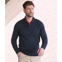 Henbury ¼ zip jumper