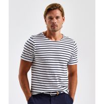 Asquith & Fox Men's Marinière coastal short sleeve tee