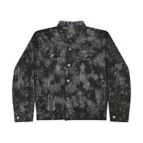 Tie-dye denim jacket