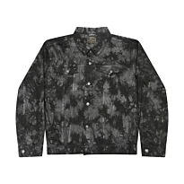 Tie-dye denim jacket