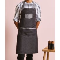 Premier Domain contrast denim bib apron