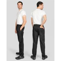 Dennys Unisex Elasticated Black Trouser