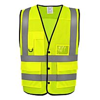 Hi-vis superior open mesh button waistcoat