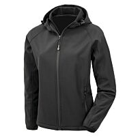 Women’s recycled 3-layer printable hooded softshell
