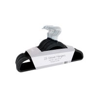 Home & Living Velvet-effect coat hangers (25-pack)