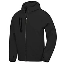 3-layer recycled printable casual hooded softshell
