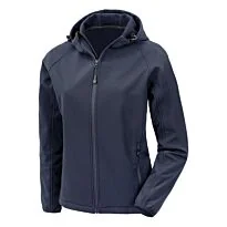 Women’s recycled 3-layer printable hooded softshell