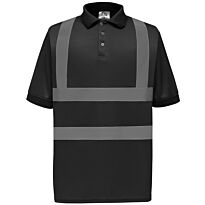 Hi-vis short sleeve polo