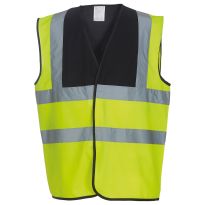 Yoko Hi-vis 2-band-and-braces waistcoat (HVW100)