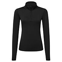 Women’s TriDri® recycled long sleeve brushed back ¼ zip top