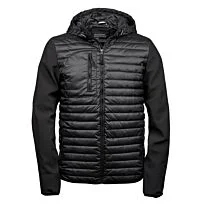 Hooded crossover jacket