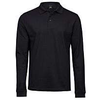 Luxury stretch long sleeve polo
