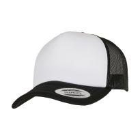 Flexfit by Yupoong YP Classics® curved foam trucker cap – white front (6320W)