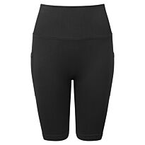 Women’s TriDri® ribbed seamless '3D Fit' cycle shorts