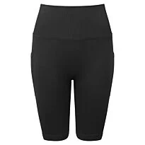 Women’s TriDri ribbed seamless '3D Fit' cycle shorts