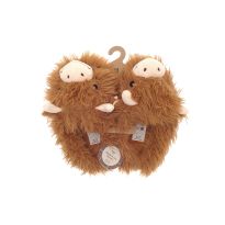 Ribbon Highland cow slippers