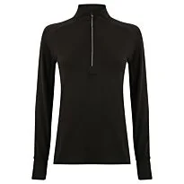 Women's long-sleeved ¼ zip top