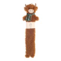 Ribbon Highland cow long hot water bottle