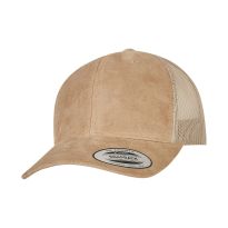 Flexfit by Yupoong Imitation suede leather trucker cap (6606SU)