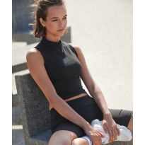 SF Women's high neck crop vest