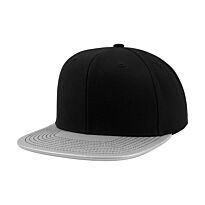 Metallic visor snapback